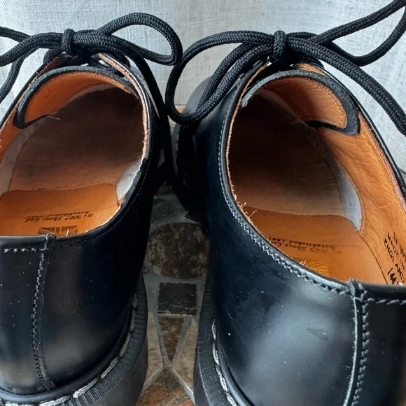 Solovair 3 Eye Gibson Black Hi-Shine Leather | UK 5 / US 6 | Made in England - Picture 8 of 15